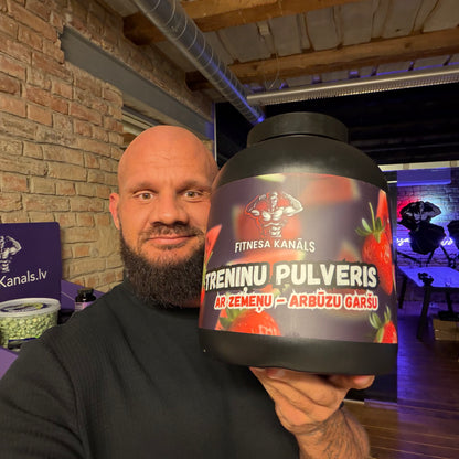 Liellopa proteīns - Treniņu pulveris ar zemeņu - arbūza garšu