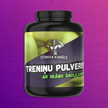 Liellopa proteīns - Treniņu pulveris ar skābo ābolu garšu