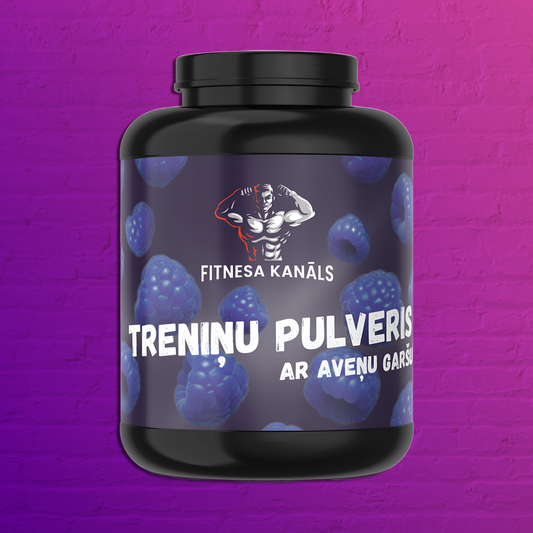 Liellopa proteīns - Treniņu pulveris ar aveņu garšu